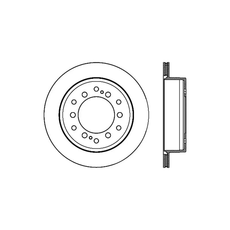 Disc Freno Tras Izq Ranurad Perforad Toyota 4runner 2.7 2010