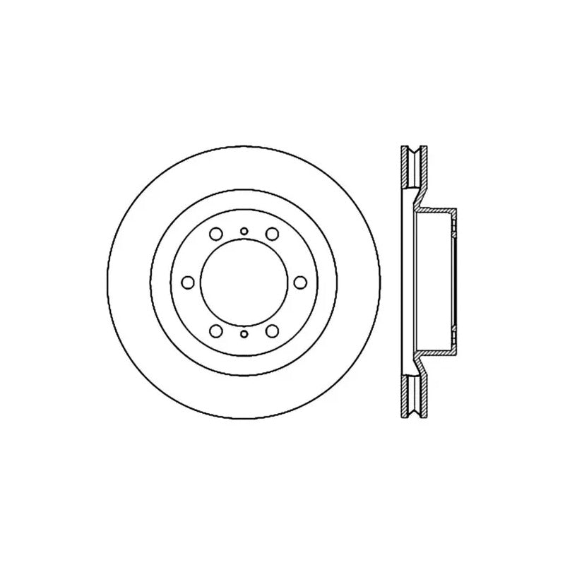 Disc Freno Del Izq Ranurad Perforado Toyota 4runner 2.7 2010