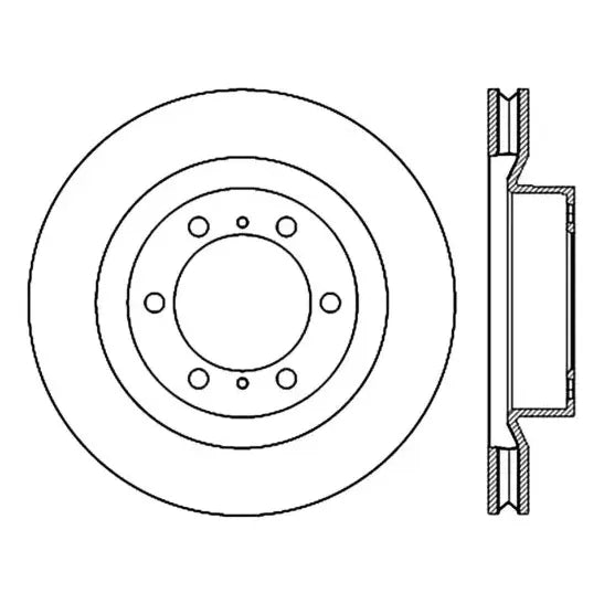 Disc Freno Del Izq Ranurado Perfora Toyota 4runner 4.0 10-17