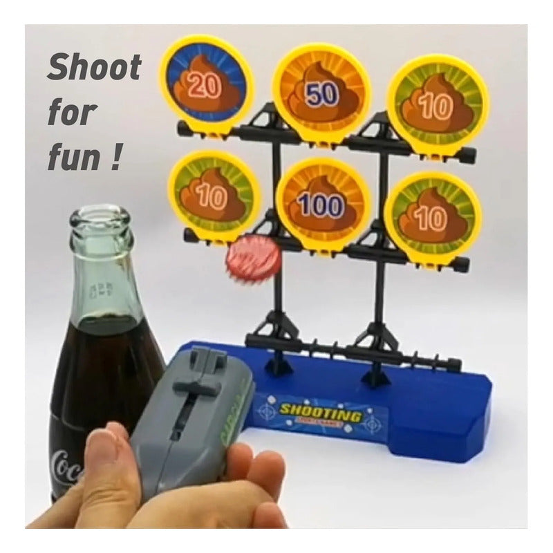 Destapador Cerveza Y Lanzador Tapas Tipo Pistola, Abre Tapas Negro